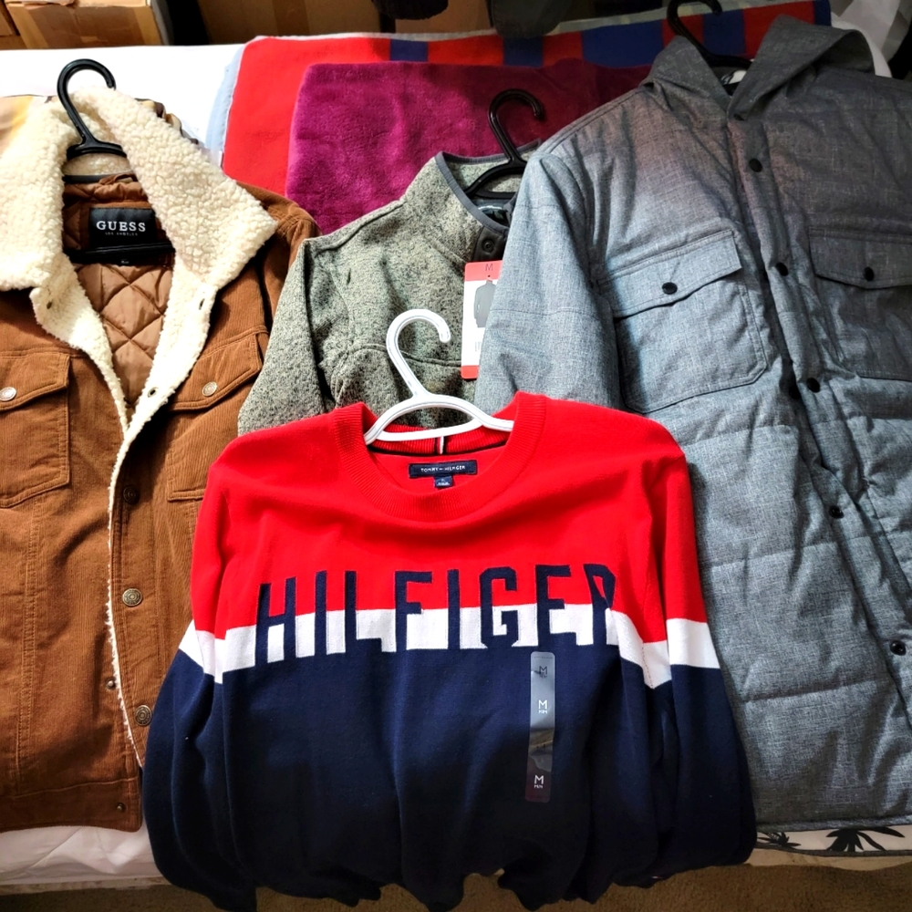 Guess,vans,tommy hilfiger, eddie bauer jacket
